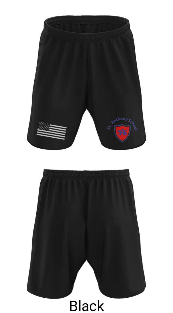 Athletic Shorts With Pockets, St Anthony Catholic School, Spirit Store, Teamtime, Team time, sublimation, custom sports apparel, team uniforms, spirit wear, spiritwear, sports uniforms, custom shirts, team store, custom team store, fundraiser sports, apparel fundraiser