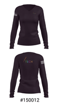 Embroidery Tech 30596035 Women's Long Sleeve V-neck Shirt - 20