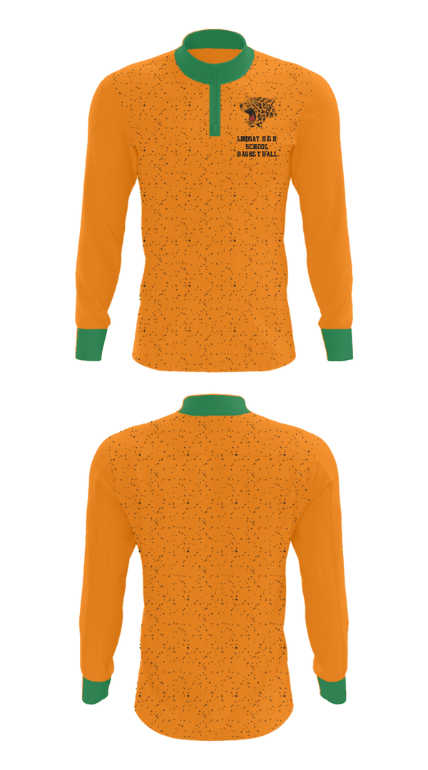 Quarter Zip Jacket, Lindsay High School Basketball, Women's Basketball, Teamtime, Team time, sublimation, custom sports apparel, team uniforms, spirit wear, spiritwear, sports uniforms, custom shirts, team store, custom team store, fundraiser sports, apparel fundraiser