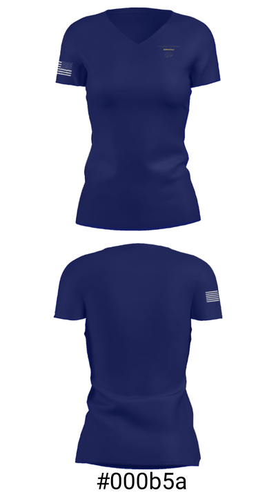 Awaken Christian Academy 31075920 Women's Short Sleeve V-neck Shirt - 21