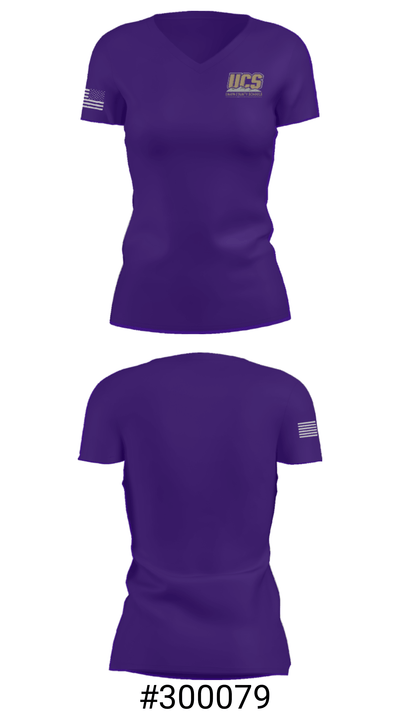 Union County Elementary School 1450124 Women's Short Sleeve V-neck Shirt - 21