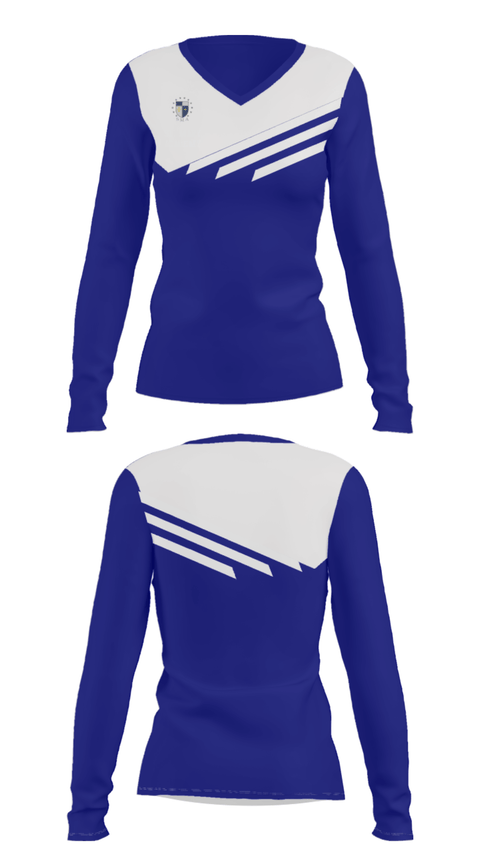Women's Long Sleeve Vneck Shirt, St. Mary Academy, Spirit Store, Teamtime, Team time, sublimation, custom sports apparel, team uniforms, spirit wear, spiritwear, sports uniforms, custom shirts, team store, custom team store, fundraiser sports, apparel fundraiser