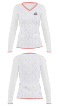 Lodi Rams 32479653 Women's Long Sleeve V-neck Shirt - 34