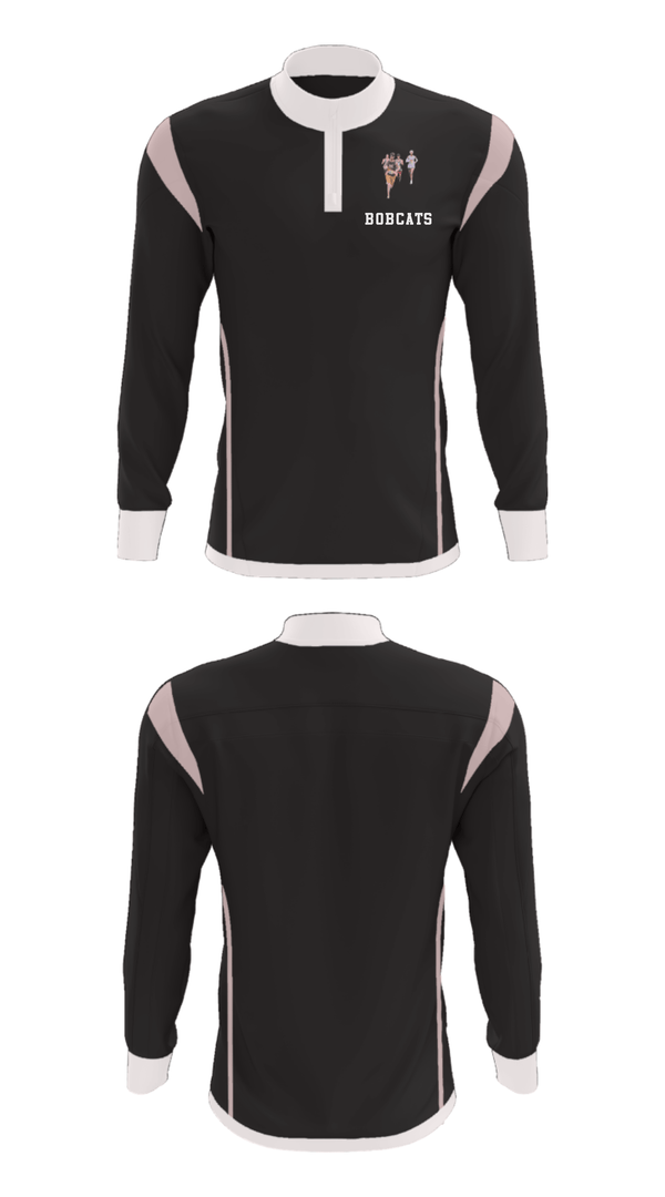 Quarter Zip Jacket, Bobcats, Cross Country, Teamtime, Team time, sublimation, custom sports apparel, team uniforms, spirit wear, spiritwear, sports uniforms, custom shirts, team store, custom team store, fundraiser sports, apparel fundraiser