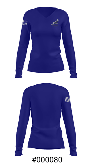 Women's Long Sleeve Vneck Shirt, The Willows Academy, Spirit Store, Teamtime, Team time, sublimation, custom sports apparel, team uniforms, spirit wear, spiritwear, sports uniforms, custom shirts, team store, custom team store, fundraiser sports, apparel fundraiser
