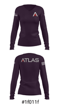 ATLAS 52779746 Women's Long Sleeve V-neck Shirt - 7
