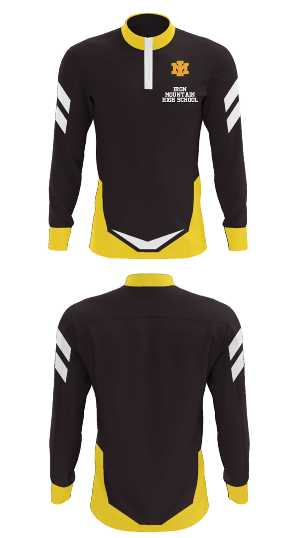 Quarter Zip Jacket, Iron Mountain High School, Spirit Store, Teamtime, Team time, sublimation, custom sports apparel, team uniforms, spirit wear, spiritwear, sports uniforms, custom shirts, team store, custom team store, fundraiser sports, apparel fundraiser
