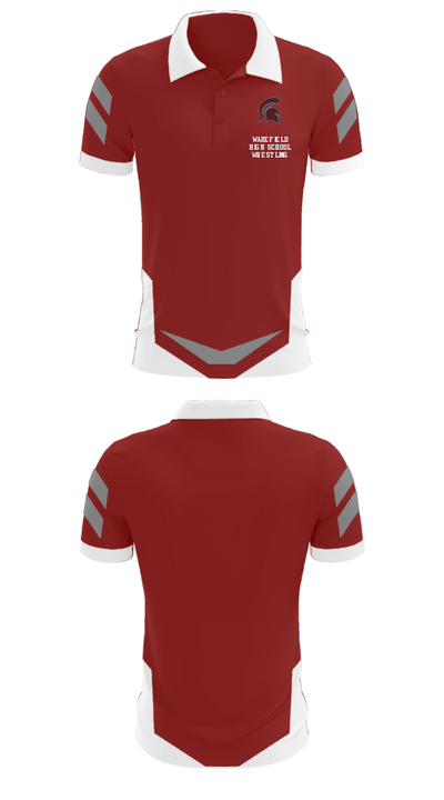 Wakefield High School Wrestling 75213436 Short Sleeve Performance Polo - 34