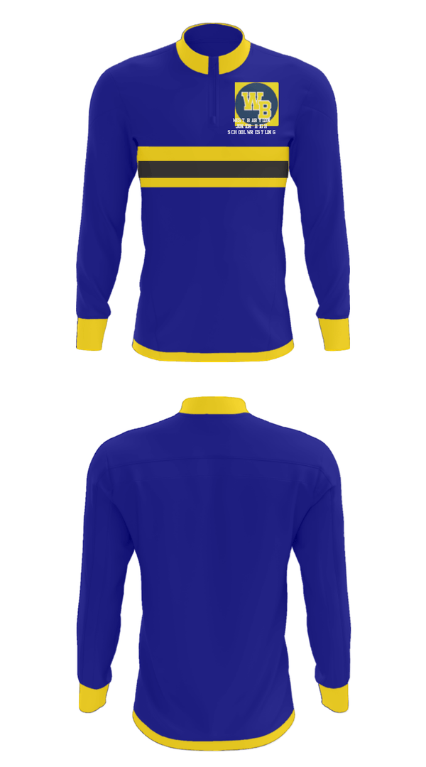 Quarter Zip Jacket, West Babylon Junior High School Wrestling, Wrestling, Teamtime, Team time, sublimation, custom sports apparel, team uniforms, spirit wear, spiritwear, sports uniforms, custom shirts, team store, custom team store, fundraiser sports, apparel fundraiser