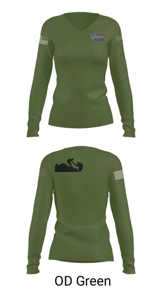 Women's Long Sleeve Vneck Shirt, , Marines, Teamtime, Team time, sublimation, custom sports apparel, team uniforms, spirit wear, spiritwear, sports uniforms, custom shirts, team store, custom team store, fundraiser sports, apparel fundraiser