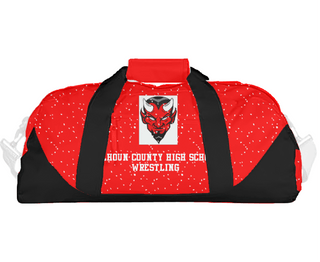 Duffle Bag, Calhoun County High School Wrestling, Wrestling, Teamtime, Team time, sublimation, custom sports apparel, team uniforms, spirit wear, spiritwear, sports uniforms, custom shirts, team store, custom team store, fundraiser sports, apparel fundraiser