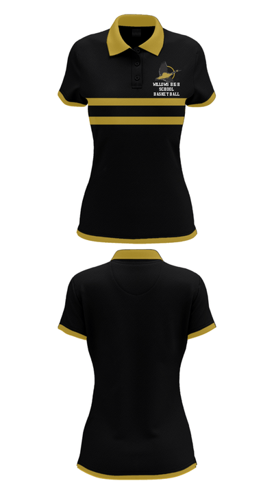 Willows High School Basketball 8782332 Short Sleeve Performance Polo - 37