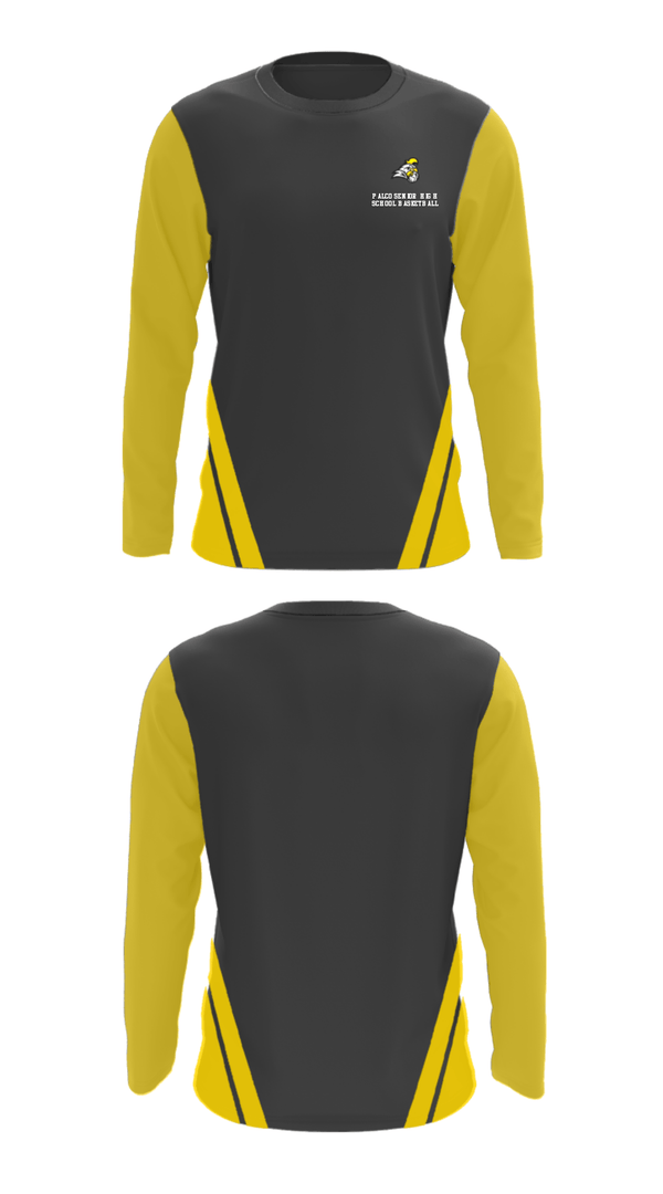 Long Sleeve Performance Shirt, Palco Senior High School Basketball, Women's Basketball, Teamtime, Team time, sublimation, custom sports apparel, team uniforms, spirit wear, spiritwear, sports uniforms, custom shirts, team store, custom team store, fundraiser sports, apparel fundraiser