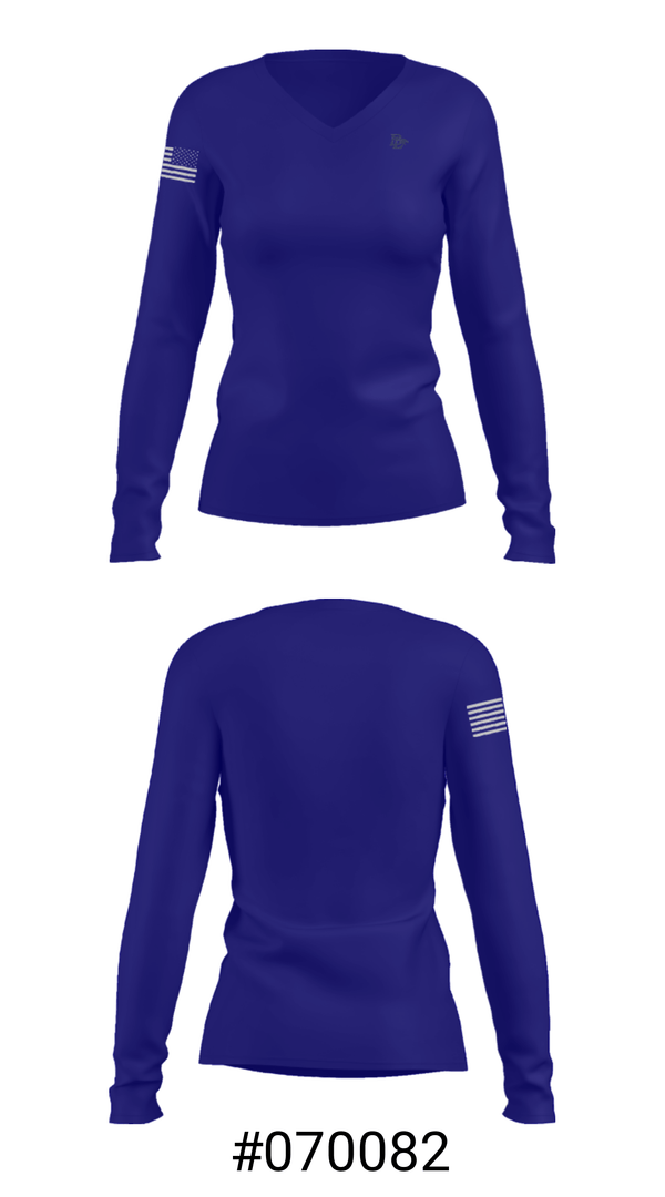 Women's Long Sleeve Vneck Shirt, Buckeye South Elementary School, Spirit Store, Teamtime, Team time, sublimation, custom sports apparel, team uniforms, spirit wear, spiritwear, sports uniforms, custom shirts, team store, custom team store, fundraiser sports, apparel fundraiser
