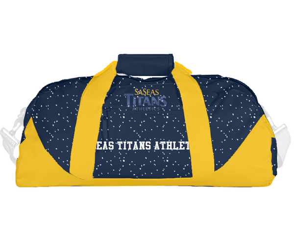 Duffle Bag, Saseas Titans Athletics, Spirit Store, Teamtime, Team time, sublimation, custom sports apparel, team uniforms, spirit wear, spiritwear, sports uniforms, custom shirts, team store, custom team store, fundraiser sports, apparel fundraiser