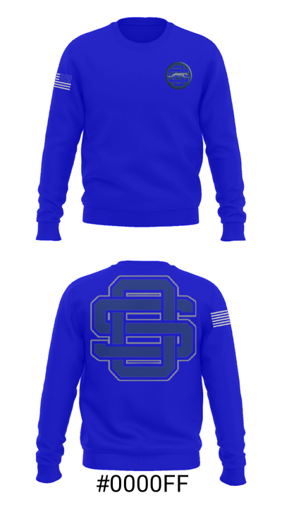 Ocean Springs Middle School Basketball 48303551 Crew Neck Sweatshirt - 16