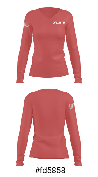 Women's Long Sleeve Vneck Shirt, , National Guard, Teamtime, Team time, sublimation, custom sports apparel, team uniforms, spirit wear, spiritwear, sports uniforms, custom shirts, team store, custom team store, fundraiser sports, apparel fundraiser