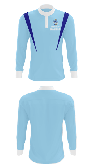 Quarter Zip Jacket, Hillcrest High School Basketball, Men's Basketball, Teamtime, Team time, sublimation, custom sports apparel, team uniforms, spirit wear, spiritwear, sports uniforms, custom shirts, team store, custom team store, fundraiser sports, apparel fundraiser