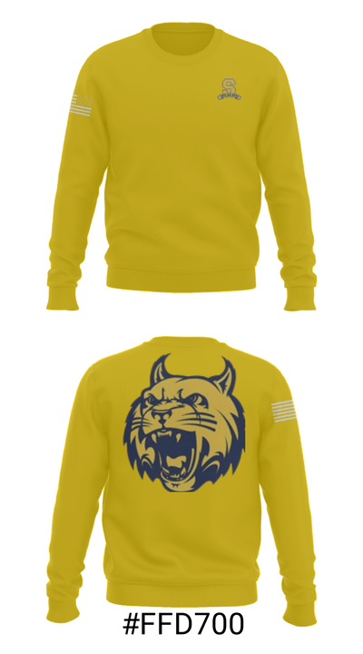 Springfield High School Bowling 98266718 Crew Neck Sweatshirt - 16