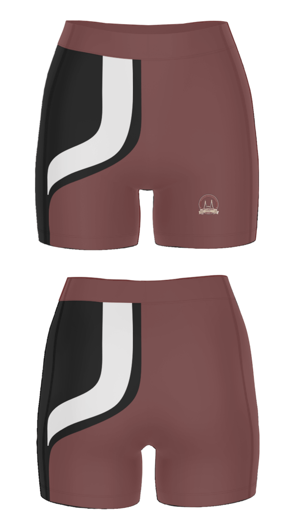 Women's Compression Shorts, Kattys Desserts, , Teamtime, Team time, sublimation, custom sports apparel, team uniforms, spirit wear, spiritwear, sports uniforms, custom shirts, team store, custom team store, fundraiser sports, apparel fundraiser