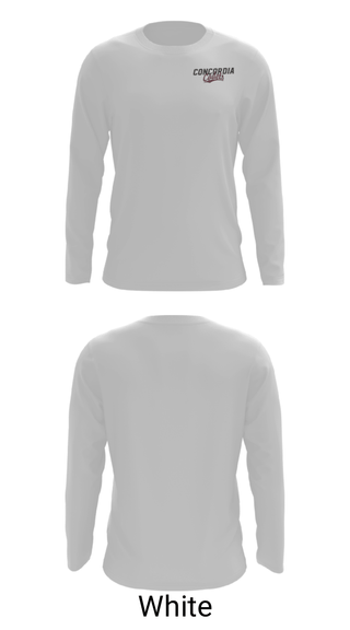 Long Sleeve Performance Shirt, Concordia Lutheran High School Gymnastics, Spirit Store, Teamtime, Team time, sublimation, custom sports apparel, team uniforms, spirit wear, spiritwear, sports uniforms, custom shirts, team store, custom team store, fundraiser sports, apparel fundraiser