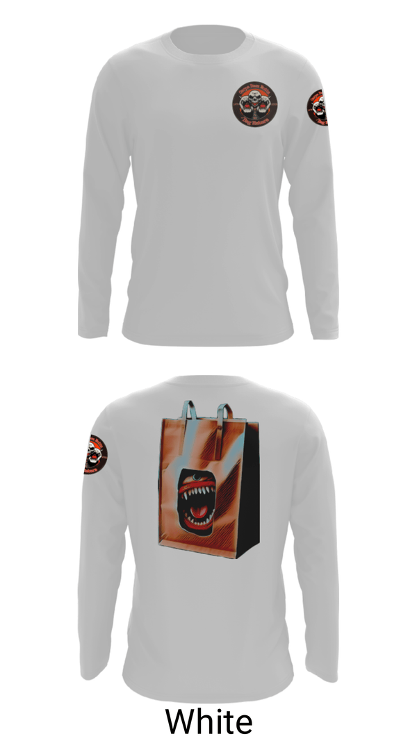 Long Sleeve Performance Shirt, The A.Z. Bag Eaters, Football, Teamtime, Team time, sublimation, custom sports apparel, team uniforms, spirit wear, spiritwear, sports uniforms, custom shirts, team store, custom team store, fundraiser sports, apparel fundraiser