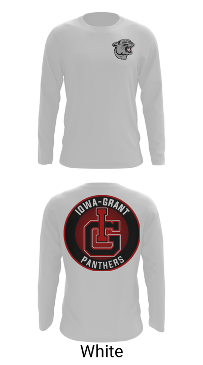 Iowa-Grant Elementary School 94839916 Long Sleeve Performance Shirt - 4
