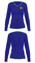 Saline Middle School Wrestling 11317795 Women's Long Sleeve V-neck Shirt - 34