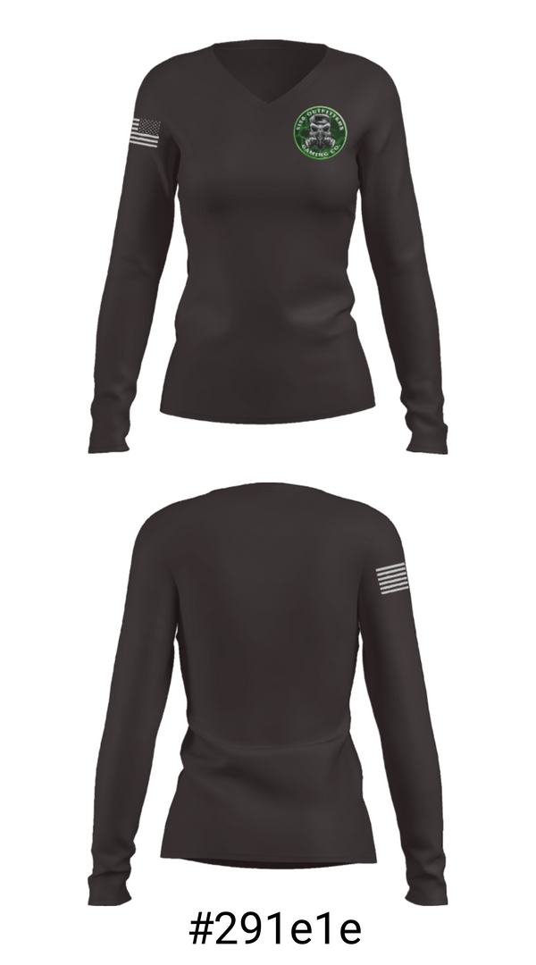 Women's Long Sleeve Vneck Shirt, 5150 OUTFITTERS GAMING, E-Sports, Teamtime, Team time, sublimation, custom sports apparel, team uniforms, spirit wear, spiritwear, sports uniforms, custom shirts, team store, custom team store, fundraiser sports, apparel fundraiser