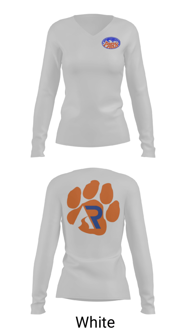 Women's Long Sleeve Vneck Shirt, Washington Park High School Basketball, Women's Basketball, Teamtime, Team time, sublimation, custom sports apparel, team uniforms, spirit wear, spiritwear, sports uniforms, custom shirts, team store, custom team store, fundraiser sports, apparel fundraiser
