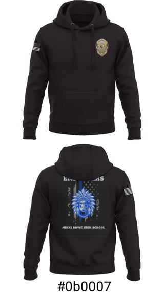 Hoodie, Rowe Enforcers, Police, Teamtime, Team time, sublimation, custom sports apparel, team uniforms, spirit wear, spiritwear, sports uniforms, custom shirts, team store, custom team store, fundraiser sports, apparel fundraiser