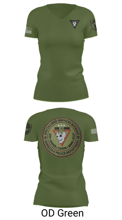 SSD 74989347 Women's Short Sleeve V-neck Shirt - 28