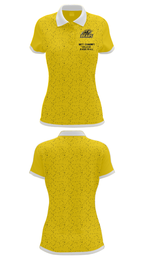 Women's Short Sleeve Performance Polo, Mott Community College Basketball, Men's Basketball, Teamtime, Team time, sublimation, custom sports apparel, team uniforms, spirit wear, spiritwear, sports uniforms, custom shirts, team store, custom team store, fundraiser sports, apparel fundraiser