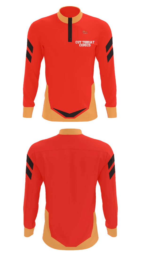 Quarter Zip Jacket, Cut Throat Comics, , Teamtime, Team time, sublimation, custom sports apparel, team uniforms, spirit wear, spiritwear, sports uniforms, custom shirts, team store, custom team store, fundraiser sports, apparel fundraiser