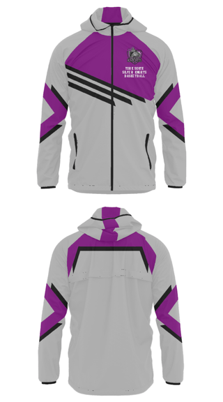 Windbreaker, York South Silver Knights Basketball, Men's Basketball, Teamtime, Team time, sublimation, custom sports apparel, team uniforms, spirit wear, spiritwear, sports uniforms, custom shirts, team store, custom team store, fundraiser sports, apparel fundraiser