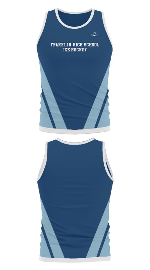 Tank Top, Franklin High School Ice hockey, Ice Hockey, Teamtime, Team time, sublimation, custom sports apparel, team uniforms, spirit wear, spiritwear, sports uniforms, custom shirts, team store, custom team store, fundraiser sports, apparel fundraiser