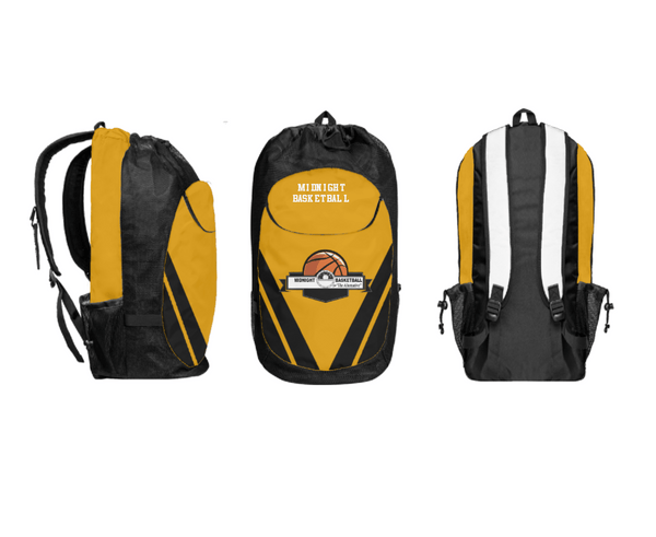 Gear Bag, Midnight Basketball, Men's Basketball, Teamtime, Team time, sublimation, custom sports apparel, team uniforms, spirit wear, spiritwear, sports uniforms, custom shirts, team store, custom team store, fundraiser sports, apparel fundraiser