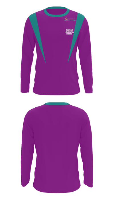 Pioneer Springs Community School 47439501 Long Sleeve Performance Shirt - 31