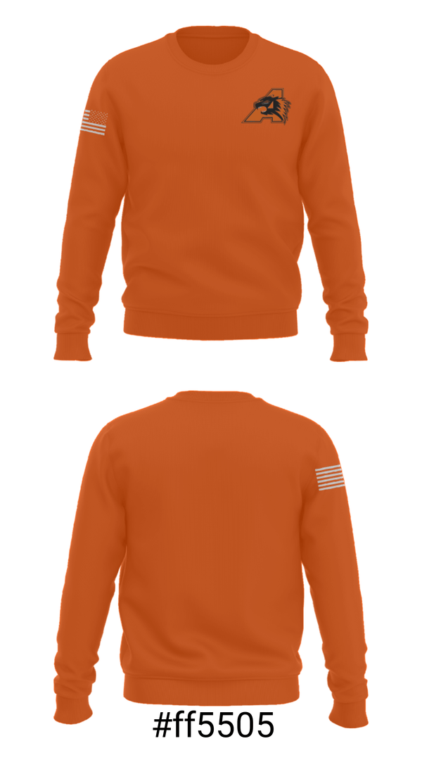 Crew Neck Sweatshirt, Aledo Youth Football And Cheer Association, Football, Teamtime, Team time, sublimation, custom sports apparel, team uniforms, spirit wear, spiritwear, sports uniforms, custom shirts, team store, custom team store, fundraiser sports, apparel fundraiser