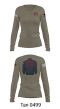 Jasper County Fire Rescue 11474467 Women's Long Sleeve V-neck Shirt - 38