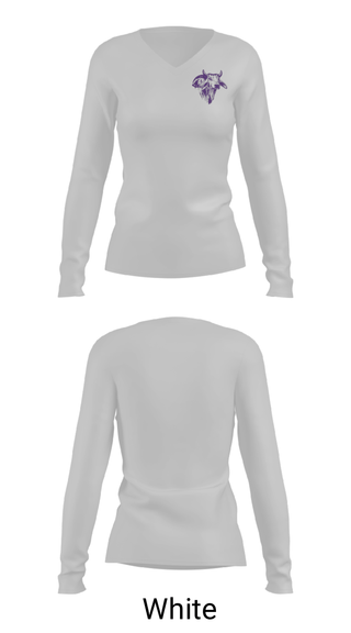 Women's Long Sleeve Vneck Shirt, Stockdale High School Basketball, Women's Basketball, Teamtime, Team time, sublimation, custom sports apparel, team uniforms, spirit wear, spiritwear, sports uniforms, custom shirts, team store, custom team store, fundraiser sports, apparel fundraiser