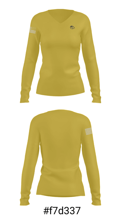 Carver College & Career Academy 10471911 Women's Long Sleeve V-neck Shirt - 20
