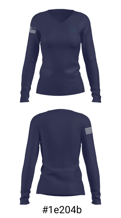 Peterborough Youth Basketball Association 32167164 Women's Long Sleeve V-neck Shirt - 20