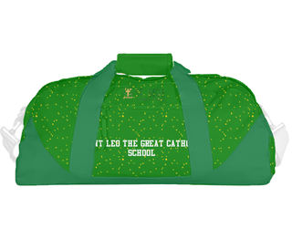 Duffle Bag, Saint Leo the Great Catholic School, Spirit Store, Teamtime, Team time, sublimation, custom sports apparel, team uniforms, spirit wear, spiritwear, sports uniforms, custom shirts, team store, custom team store, fundraiser sports, apparel fundraiser