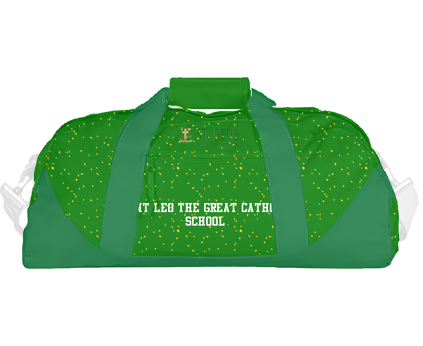Duffle Bag, Saint Leo the Great Catholic School, Spirit Store, Teamtime, Team time, sublimation, custom sports apparel, team uniforms, spirit wear, spiritwear, sports uniforms, custom shirts, team store, custom team store, fundraiser sports, apparel fundraiser