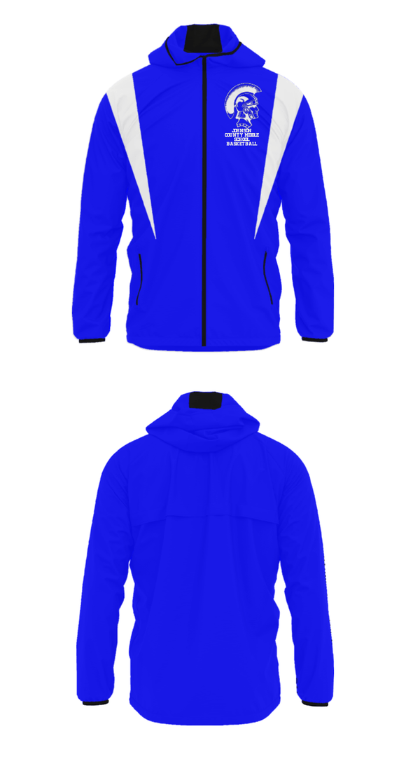 Windbreaker, Johnson County Middle School Basketball, Women's Basketball, Teamtime, Team time, sublimation, custom sports apparel, team uniforms, spirit wear, spiritwear, sports uniforms, custom shirts, team store, custom team store, fundraiser sports, apparel fundraiser