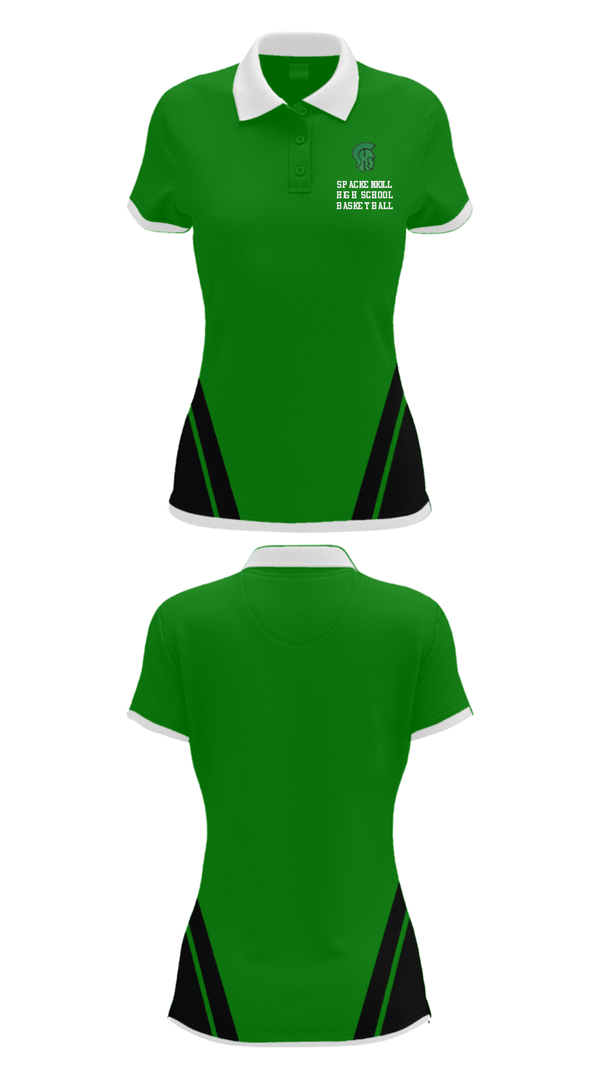 Women's Short Sleeve Performance Polo, Spackenkill High School Basketball, Women's Basketball, Teamtime, Team time, sublimation, custom sports apparel, team uniforms, spirit wear, spiritwear, sports uniforms, custom shirts, team store, custom team store, fundraiser sports, apparel fundraiser