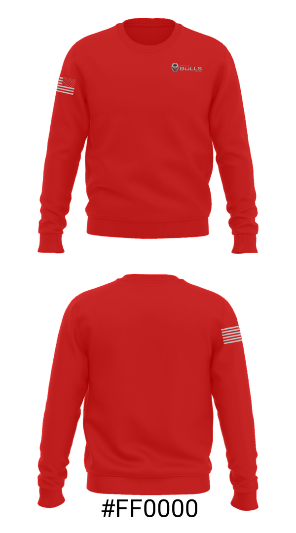 Crew Neck Sweatshirt, Birmingham Bulls-Hockey Club, Ice Hockey, Teamtime, Team time, sublimation, custom sports apparel, team uniforms, spirit wear, spiritwear, sports uniforms, custom shirts, team store, custom team store, fundraiser sports, apparel fundraiser