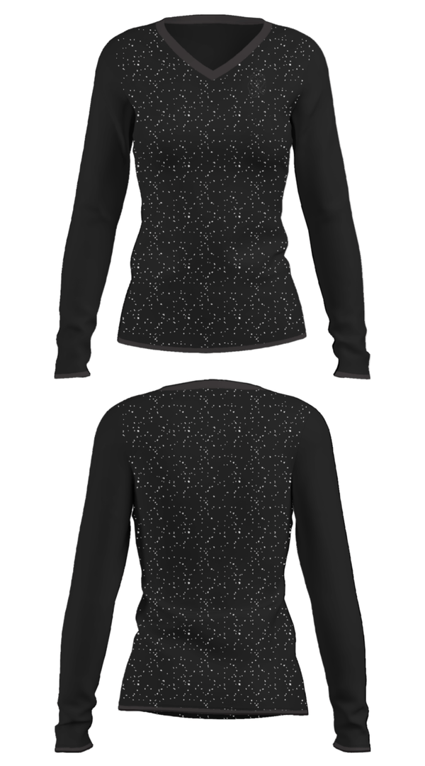 Women's Long Sleeve Vneck Shirt, Black Bears, Football, Teamtime, Team time, sublimation, custom sports apparel, team uniforms, spirit wear, spiritwear, sports uniforms, custom shirts, team store, custom team store, fundraiser sports, apparel fundraiser