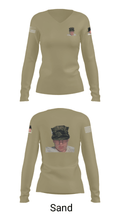 Airborne division 64639973 Women's Long Sleeve V-neck Shirt - 47